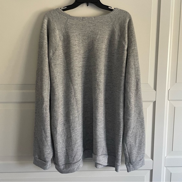 Marine Layer Sherpa Crew Pullover in Heather Grey 30332 - Picture 2 of 7